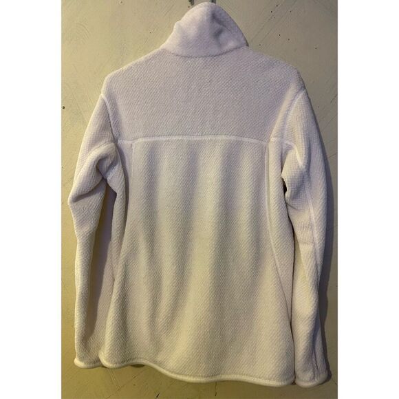 Patagonia Re-Tool Snap-T Polartec Fleece Pullover Ivory Women’s Sz L - Picture 8 of 10